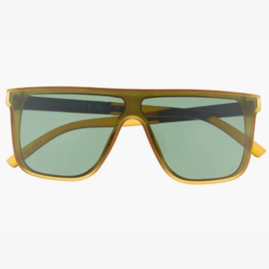 Vince Camuto Matte Green 63mm Flat Top Sunglasses - Unisex